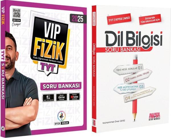 KR Akademi TYT Vip Fizik ve AKM Dil Bilgisi Soru Bankası Seti 2 Kitap - KR Akademi - Image 1