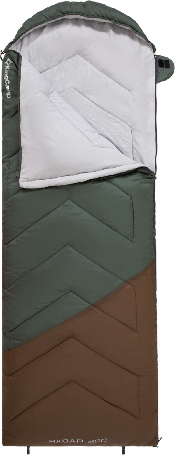 KingCamp Radar 250 Deluxe -3°C Uyku Tulumu Green & Brown - Image 1