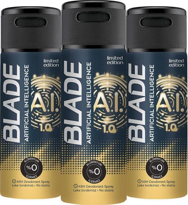 Blade Artificial Intelligence 1.0 Erkek Deodorant 3x150 ml - Image 1