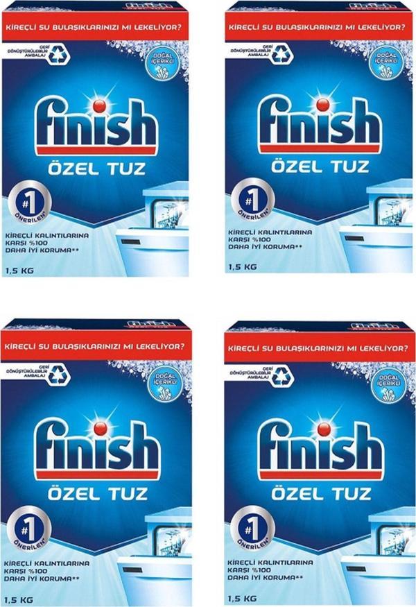 Finish Bulaşık Makinesı Özel Tuz 1,5 Kg %100 Daha Iyi Koruma 4'lü - Image 1