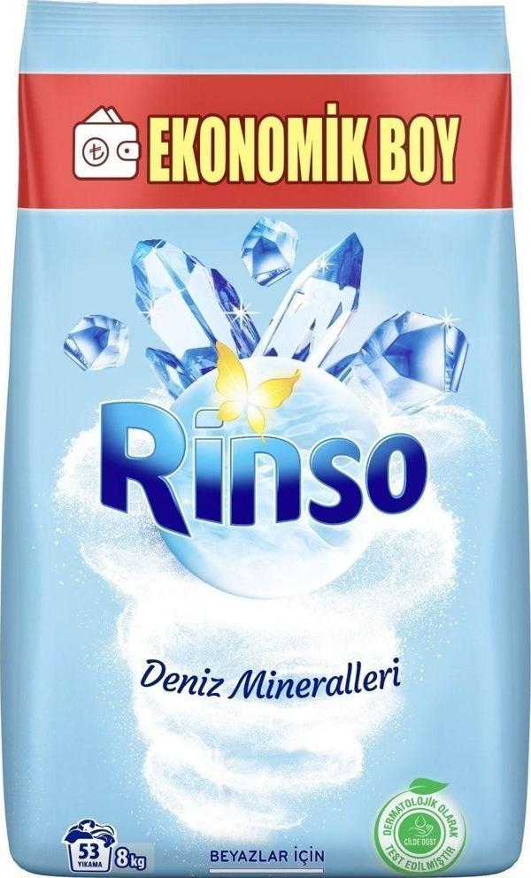 Rinso Deniz Mineralleri Beyazlar İçin Toz Çamaşır Deterjanı 8 kg  - Image 1
