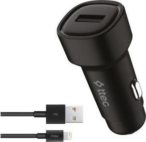 Ttec SmartCharger 12W 2.4A Araç Şarj Aleti + 120cm Lightning Kablo 2CKS30LS - Image 1