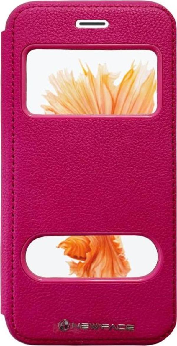 iPhone 6 / 6s Gizli Mıknatıslı ve Cüzdanlı Kılıf Pembe - Image 1