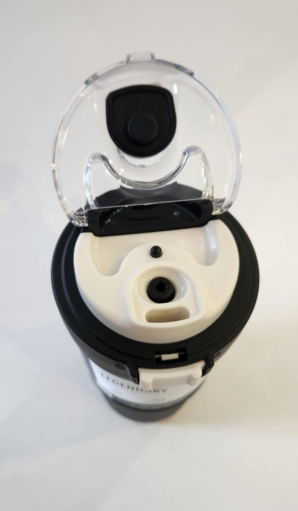 Shotay Dodge Vacuum Flask 660ML Çelik Mug Siyah Taşıma Askılı Pipetli - Image 1