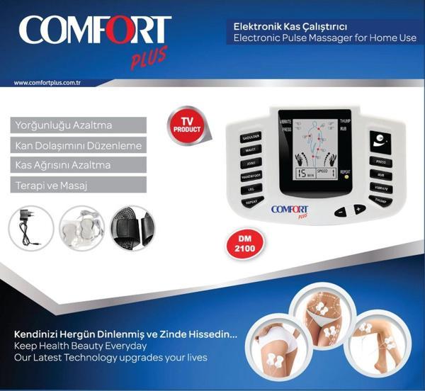 Comfort Plus DM-2100 Tens Cihazı (Terlikli ve Adaptörlü) - Image 1