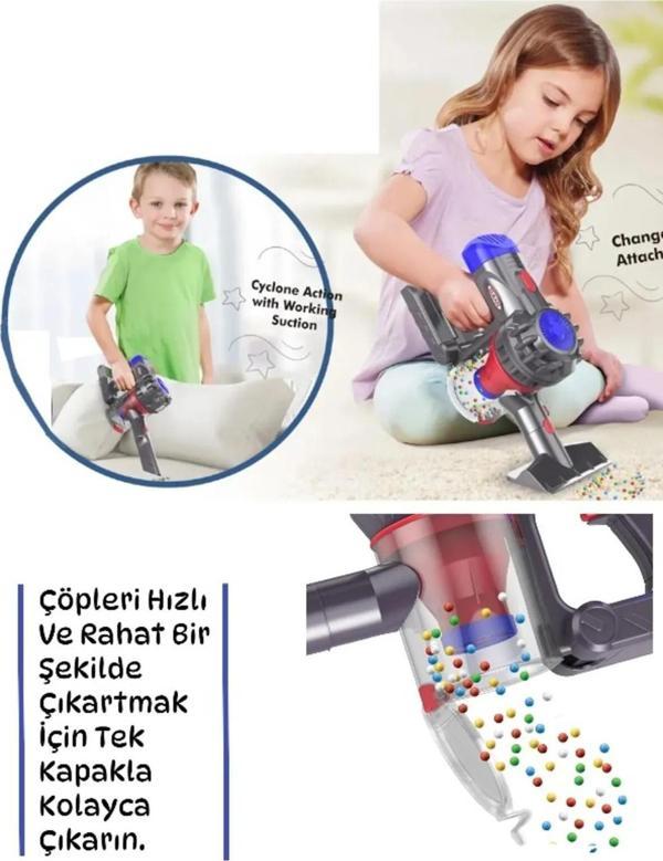 Pshoplay Elektrik Süpürgesi 2in1 – Çocuklar İçin Eğlenceli Temizlik Seti - Image 1