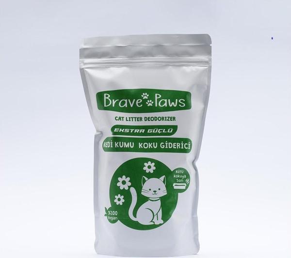 Brave Paws Organik Doğal Aktif Karbon Kedi Kumu Koku Giderici 420 gr - Image 1