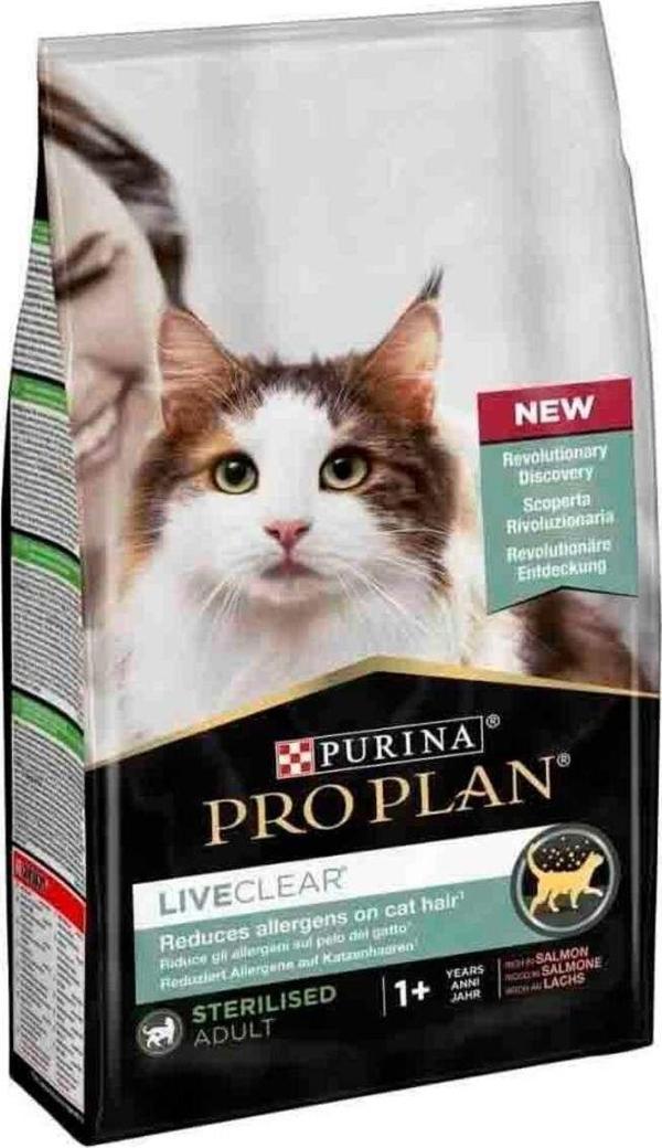 Pro Plan Liveclear Somonlu Alerjen Azaltan Kısırlaştırılmış Kedi Maması 1,4 Kg - Image 1