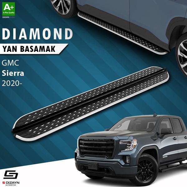 S-Dizayn GMC Sierra 5 Uzun Şase Diamond Krom Yan Basamak 253 Cm 2020 Üzeri A+ Kalite - Image 1