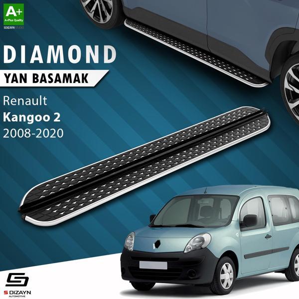 S-Dizayn Renault Kangoo 2 Uzun Şase Diamond Krom Yan Basamak 223 Cm 2008-2020 A+ Kalite - Image 1