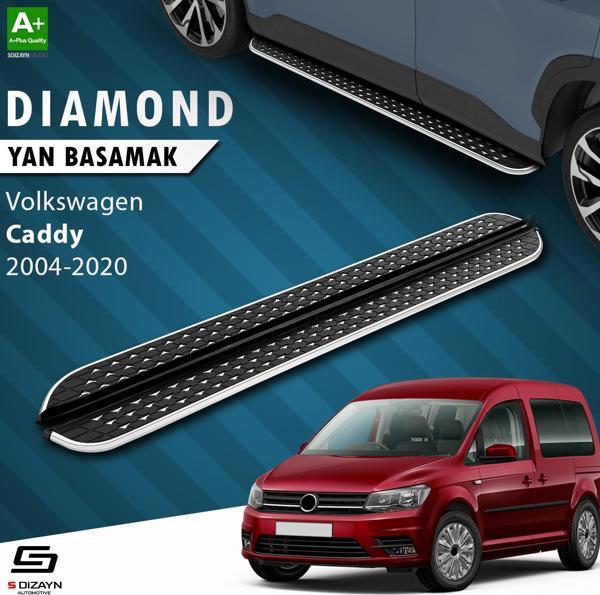S-Dizayn VW Caddy 3 Uzun Şase Diamond Krom Yan Basamak 223 Cm 2004-2020 A+ Kalite - Image 1