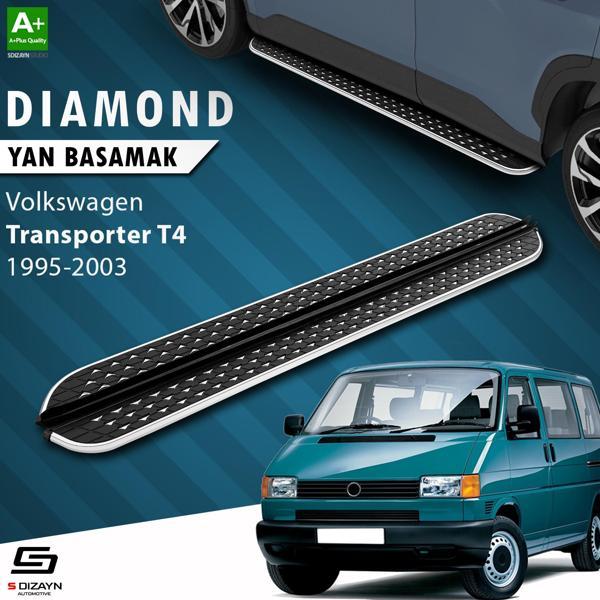 S-Dizayn VW Transporter T4 Uzun Şase Diamond Krom Yan Basamak 253 Cm 1995-2003 A+ Kalite - Image 1