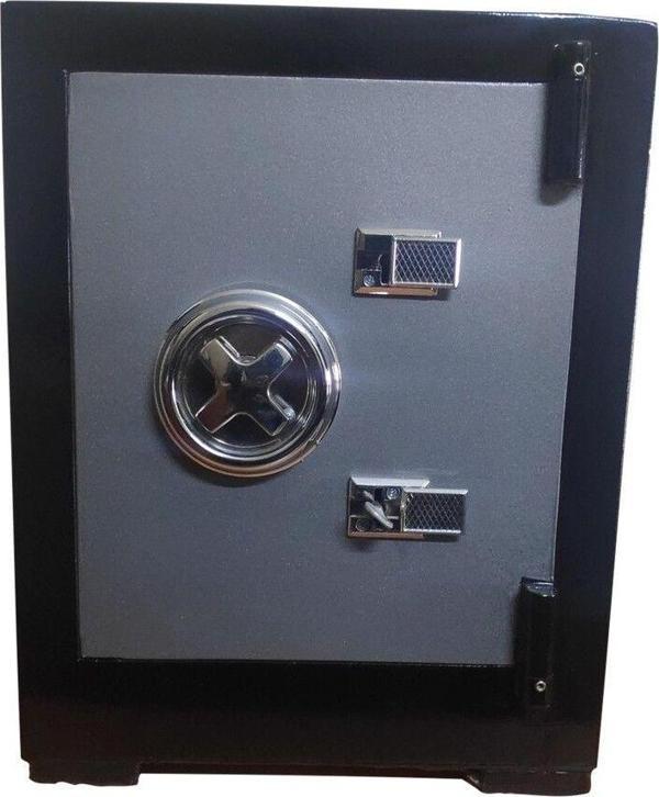 MyWondry Store Çelik Para Kasası 65 Cm Siyah Gri - Image 1