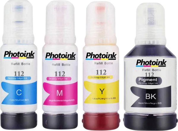 Photoink Epson L11160 4 Renk Muadil Mürekkep 112 - 127 ML 70 ML - Image 1