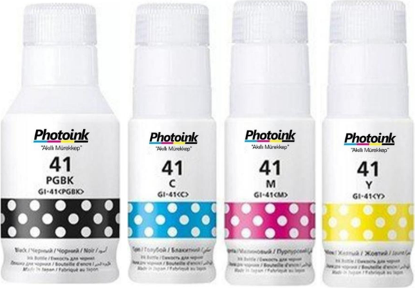 Photoink Canon G3460 4 Renk Mürekkep 135 ML - 70 ML GI-41 - Image 1