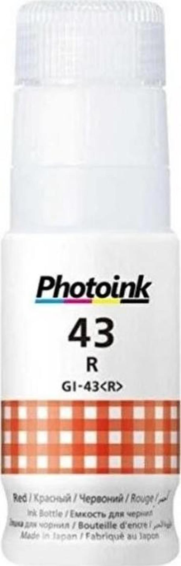 Photoink Canon G540 Red Mürekkep 70 ML GI-43 - Image 1