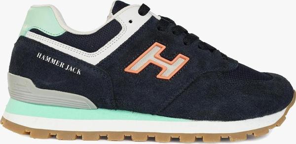 Hammer Jack Chile Hakiki Deri Lacivert Mint Kadın Spor Ayakkabı - Image 1
