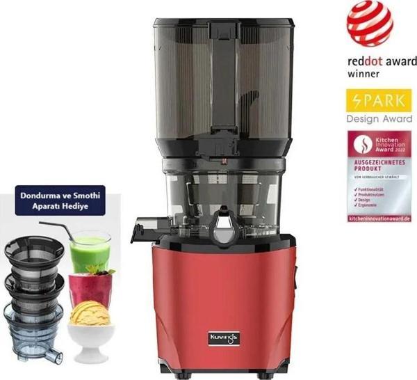 Kuvings AUTO10 Hands-Free Yavaş Sıkım Slow Juicer Meyve Sıkacağı Kırmızı - Image 1
