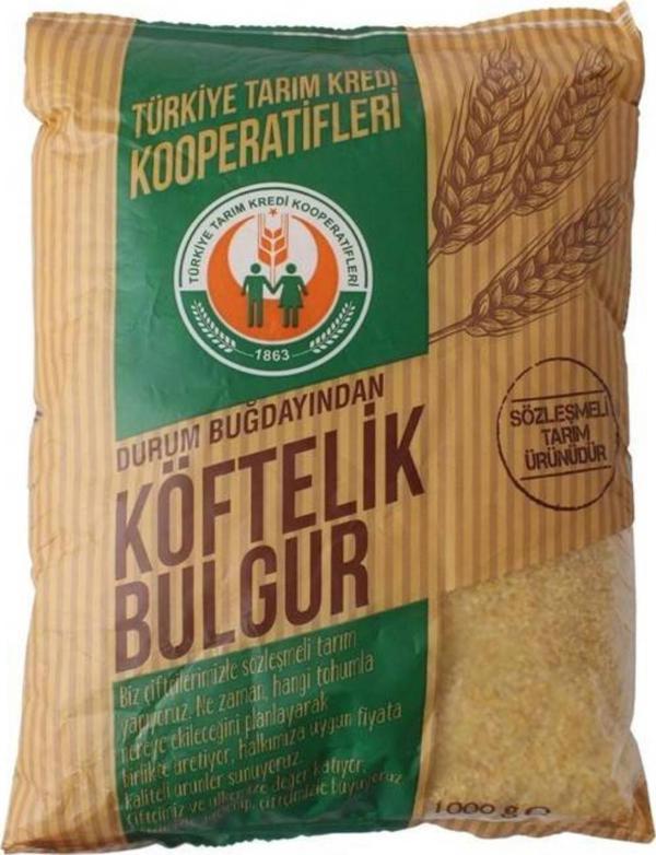 Türkiye Tarım Kredi Kooperatifleri Türkiye Tarım Kredi Kooperatifi Köftelik Bulgur 1000 Gr - Image 1