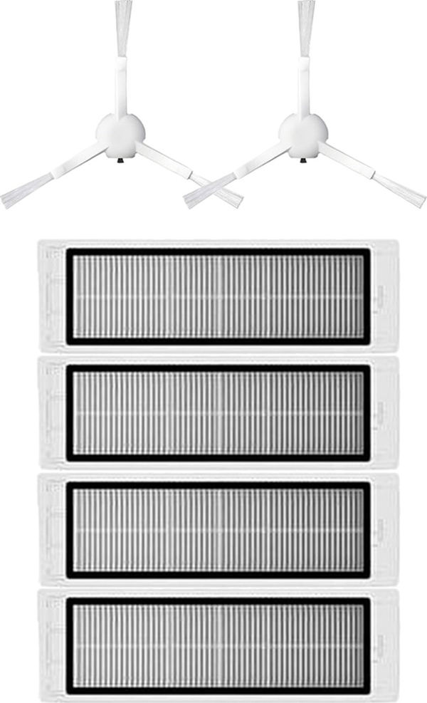 Roborge Vestel V-Bot Pro B Robot Süpürge Uyumlu 6'lı Yedek Parça Seti - Muadil Ürün - Image 1