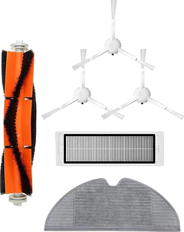 Roborge Vestel V-Bot Pro B Robot Süpürge Uyumlu 6'lı Yedek Parça Seti - Muadil Ürün - Image 1