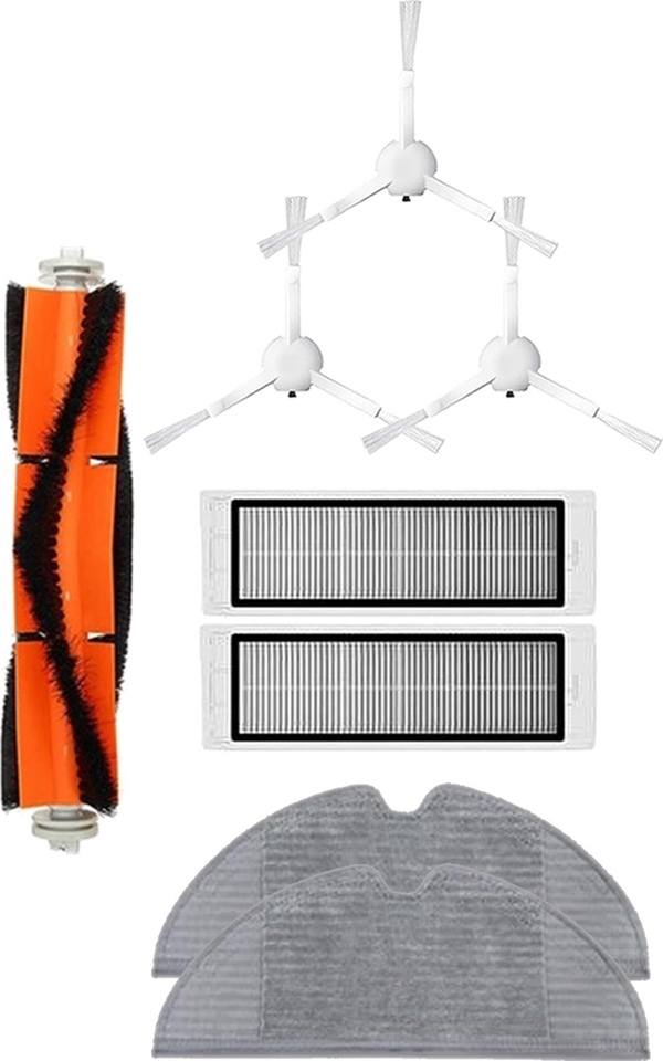 Roborge Vestel V-Bot Pro B Robot Süpürge Uyumlu 8'li Yedek Parça Seti - Muadil Ürün - Image 1