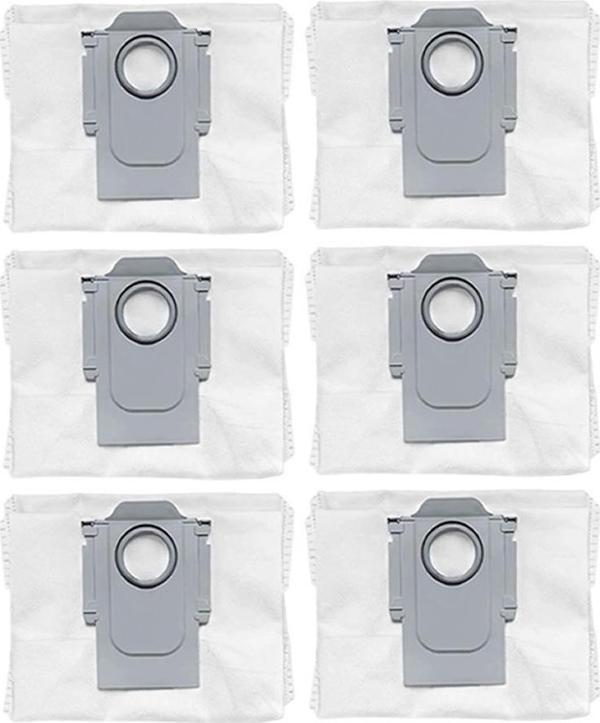 Roborock S8 Max V Ultra Robot Süpürge Uyumlu 6'lı Toz Torbası Yedek Parça Seti - Image 1