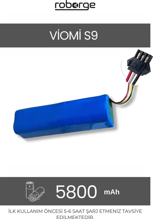 Viomi S9 Robot Süpürge Uyumlu Batarya 5800 mAh - Muadil Ürün - Image 1