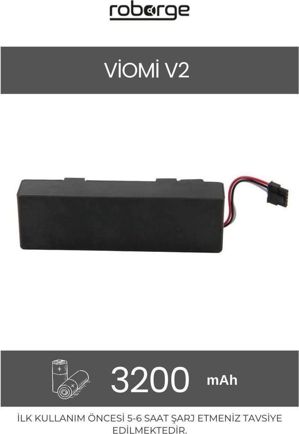 Viomi V2 Robot Süpürge Uyumlu Batarya 3200 mAh - Muadil Ürün - Image 1