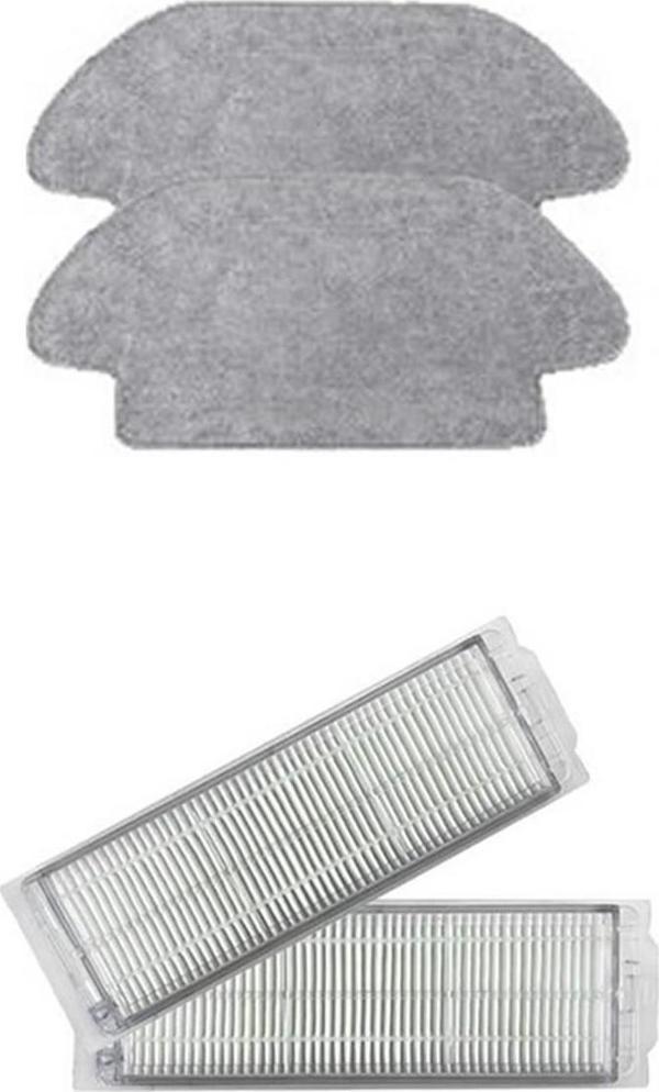 Xiaomi S10 (B106GL) Robot Süpürge Uyumlu 4'lü Yedek Parça Seti - Image 1