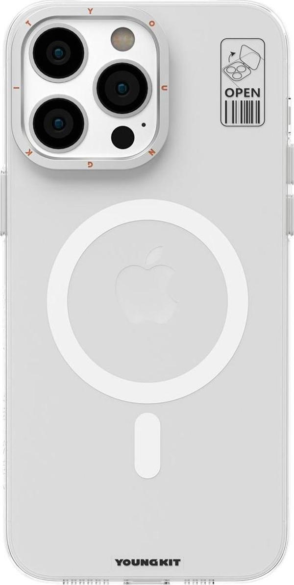 YoungKit iPhone 13 Pro Uyumlu Kılıf Magsafe Şarj Özellikli Standlı Hermit Bracket Serisi Kapak - Image 1