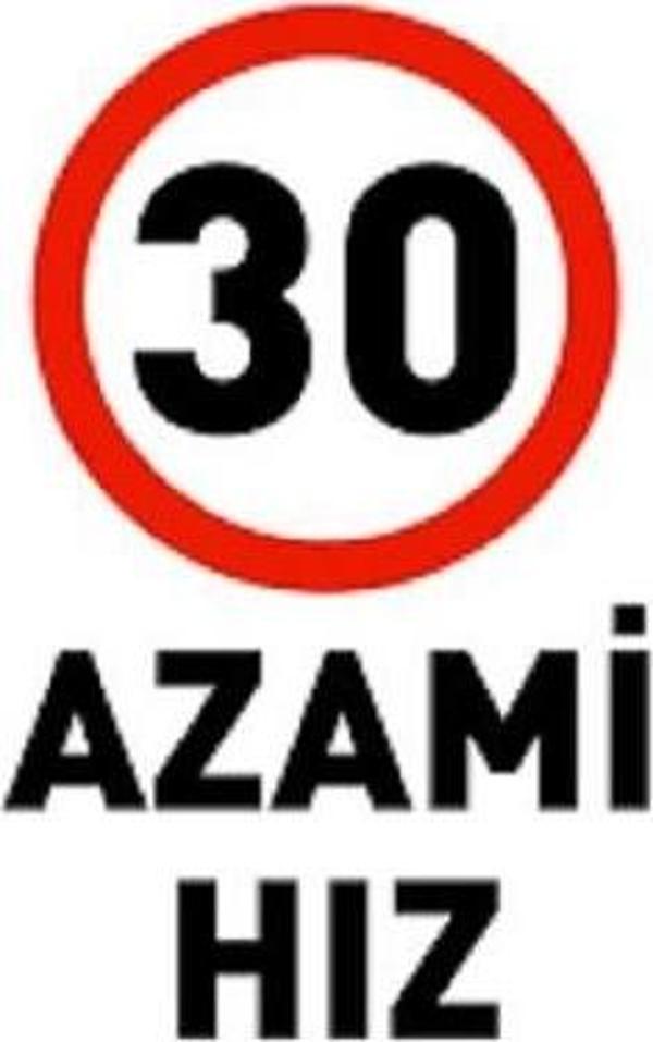 Uyarı Levhası 30 Azami Hız "1964" - Image 1