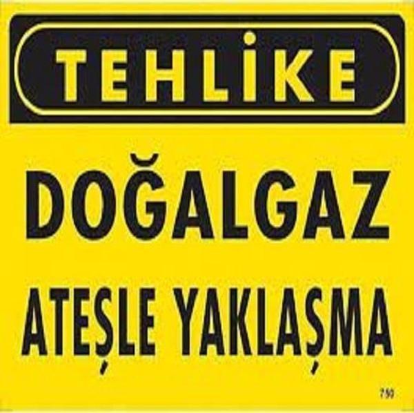 Uyarı Levhası Doğalgaz Ateşle Yaklaşma "750" - Image 1