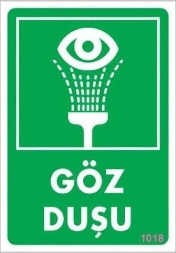 Uyarı Levhası Göz Duşu "1018" - Image 1