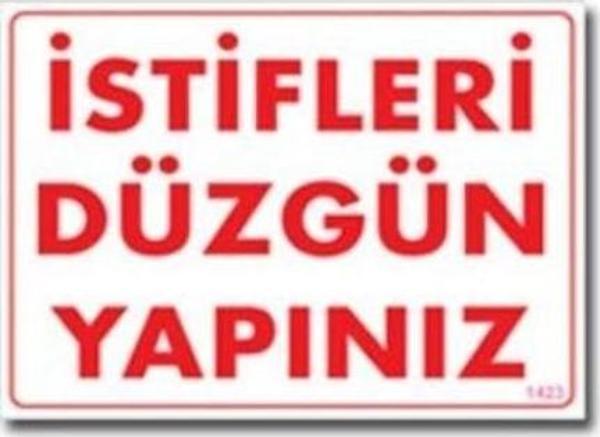 Uyarı Levhası İstifleri Düzgün Yapınız "1423" - Image 1