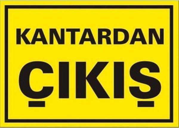 Uyarı Levhası Kantardan Çıkış "1579" - Image 1