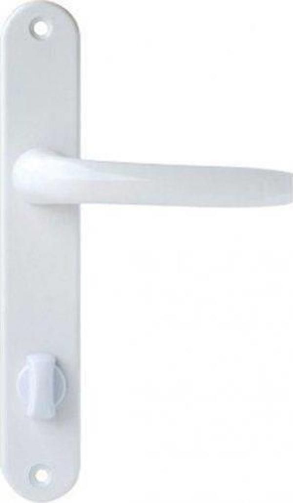 Plastik Kapı Yaylı Wc Kapı Plastik Kol Kapı Beyaz - Image 1