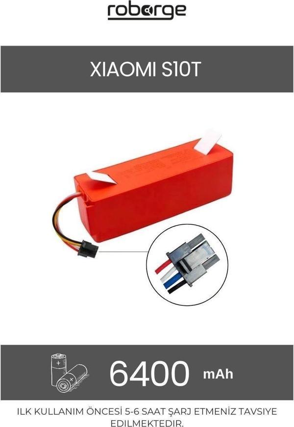 Xiaomi Vacuum Mop S10T (STFCR01SZ) Robot Süpürge Uyumlu Batarya 6400 mAh - Muadil Ürün - Image 1