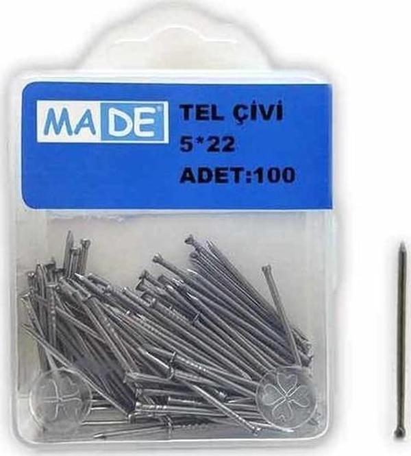 Made Tel Çivi 5X22 (1 Kutu:100 Adet) ST-43 - Image 1