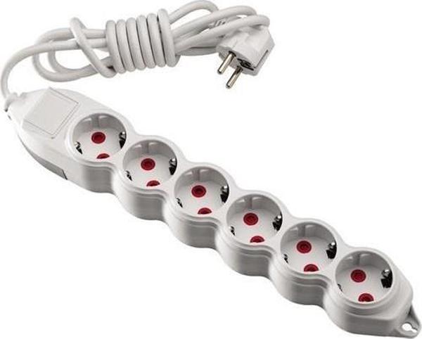 Mono 6 Lı Topraklı 5 Metre Grup Priz - Image 1