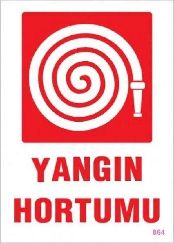 Uyarı Levhası Yangın Hortumu "864" - Image 1