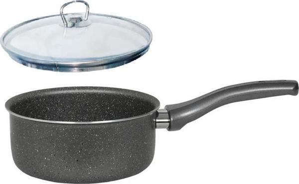Mehtap Granit Kaçerola 16 CM Sosluk Cam Kapaklı - Image 1