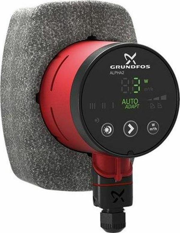 Grundfos ALPHA2 25-80(180 mm) 40-60.000 Kazan İçin Frekans Konvertörlü Sirkülasyon Pompası 8mss 4m³/h - Image 1