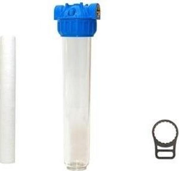 Aquafer 20 inç Spun Su Filtresi 3/4 inc 20 Mikron Sediment - Image 1