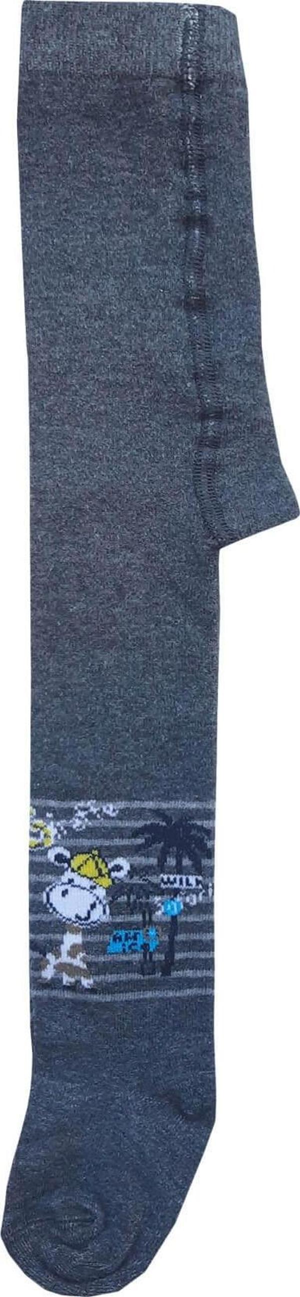 Lababy Erkek Çocuk Renkli Desenli Pamuklu Likralı Külotlu Çorap - Image 1