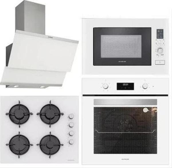 Silverline BO6502W02 - CS5349W01 - 3420 Classy 60 - MW9018W01 Beyaz Cam Ankastre Set - Image 1