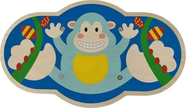 Hopiers Ahşap Denge Tahtası - 1+ Yaş - Montessori Eğitici Ve Öğretici Çocuk Denge Oyunu - Güvenli - Eğlenceli - Image 1