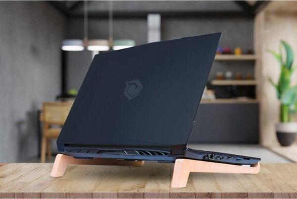Jest Dekor Konsept Laptop Tablet Standı Sehpası Soğutma Portatif Masif Ağaç Oyma Laptopstand - Image 1