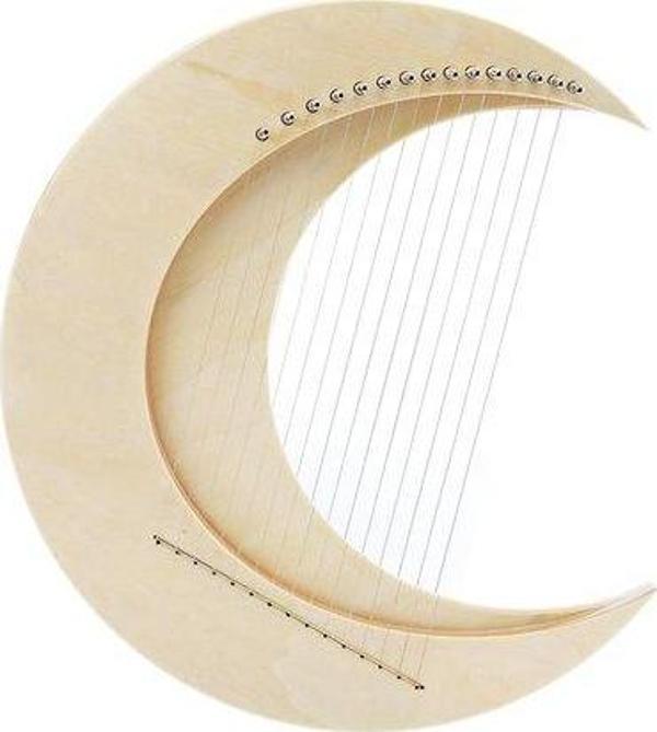 Hluru 15 Telli Beyaz Yarım Ay Lir LC15NT - Image 1