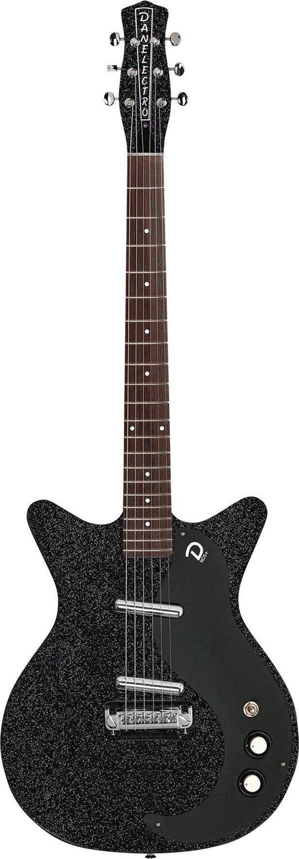 Danelectro BO59BLKMF Blackout 59 Elektro Gitar Black Metalflake - Image 1